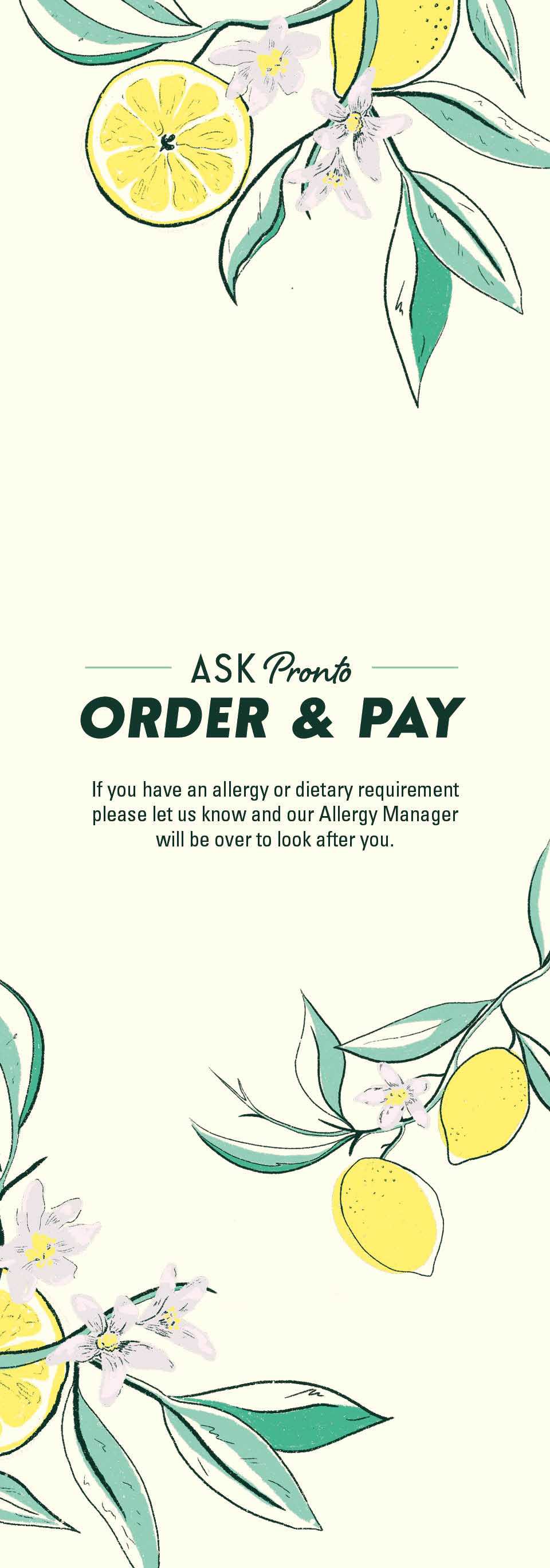 PAY AND ORDER AT TABLE